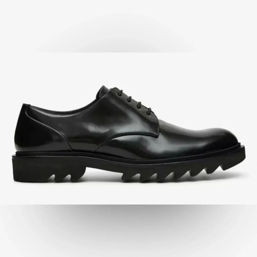 Matthew Miller‎ x Robert Clergerie Round Toe Razor Derby in Black 42 1/2 E $457
